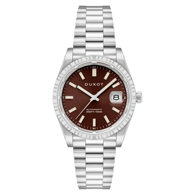 Duxot Marcel Coffee Brown automatklokke brun