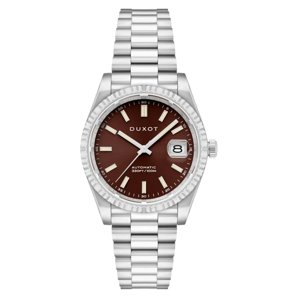 Duxot Marcel Coffee Brown automatklokke brun