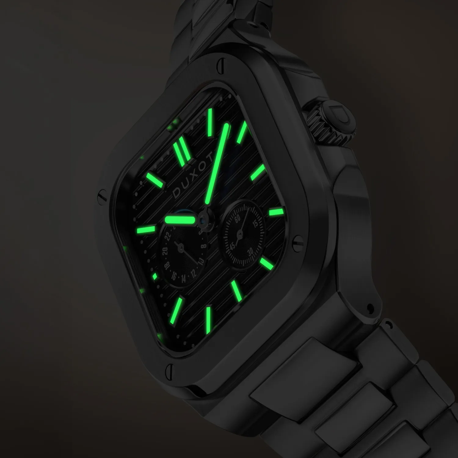 Duxot Quadrata Slate Fusion 24 Hour klokke