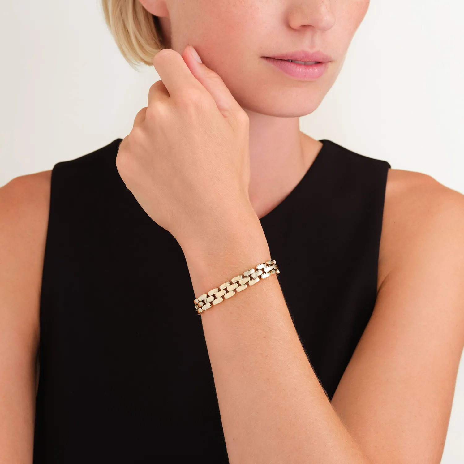 Rosefield Legacy Bracelet armbånd gull 17–19,5 cm
