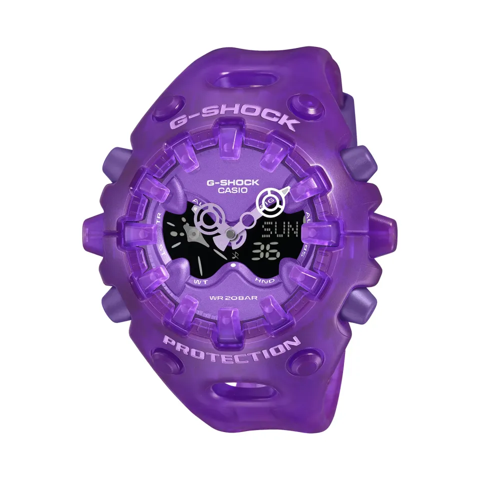 G-Shock GA-V01SKE-6AER analog-digital klokke lilla