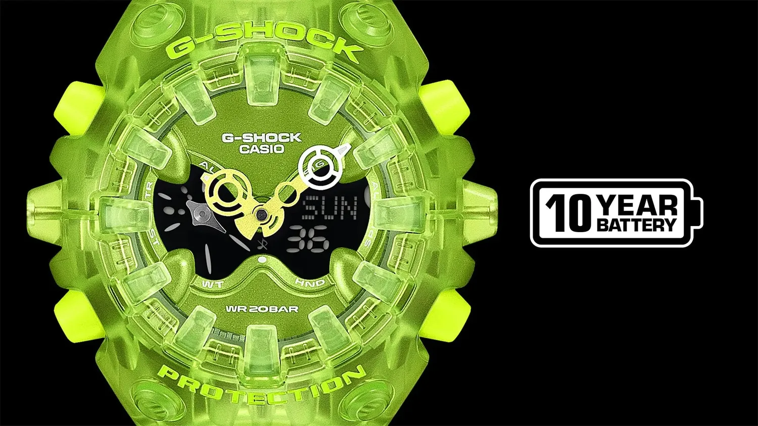 G-Shock Analog Digital 58mm GA-V01SKE-3AER klokke