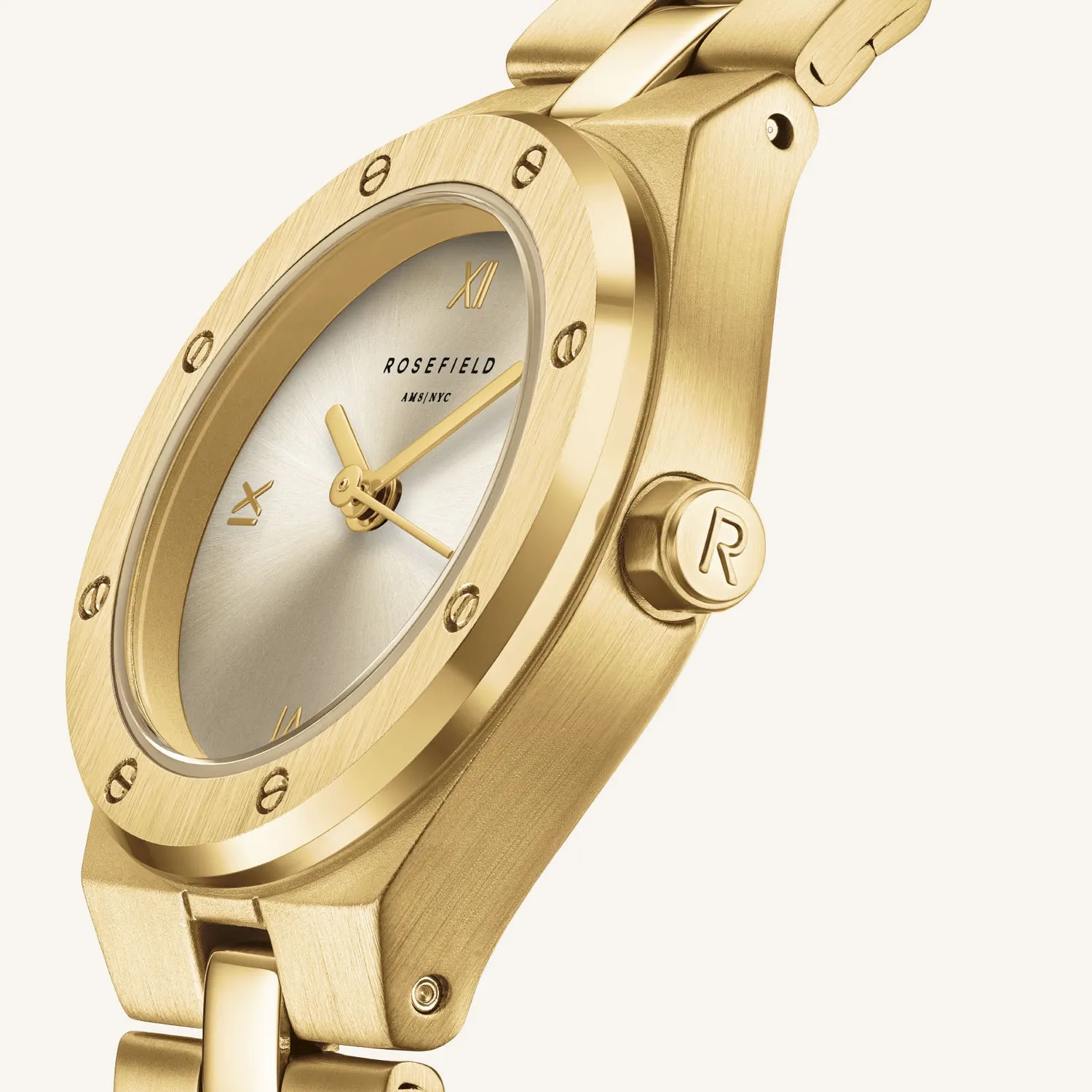 Rosefield Rose XS Gold klokke gull 24 mm