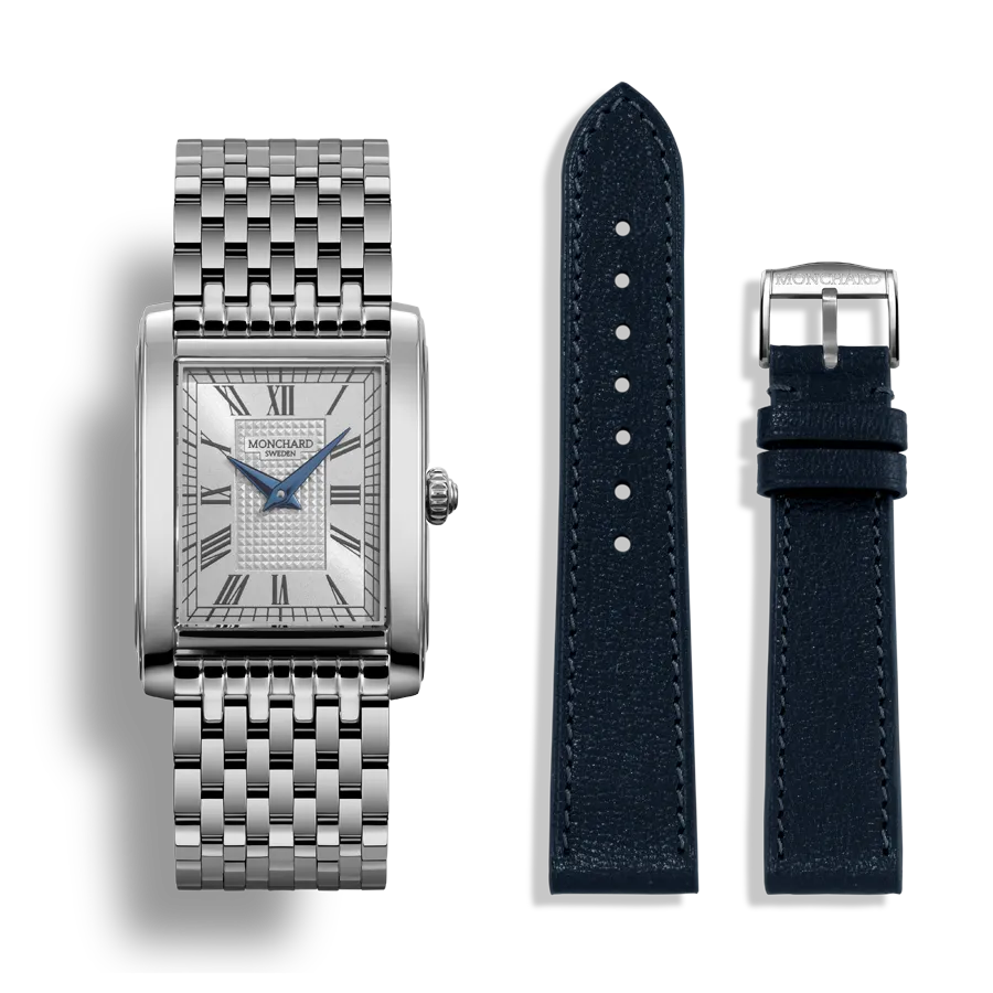 MonChard Classic White on Bracelet klokke 24,9 mm