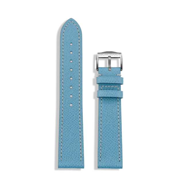 MonChard Epsom Light Blue klokkerem 18 mm kalveskinn