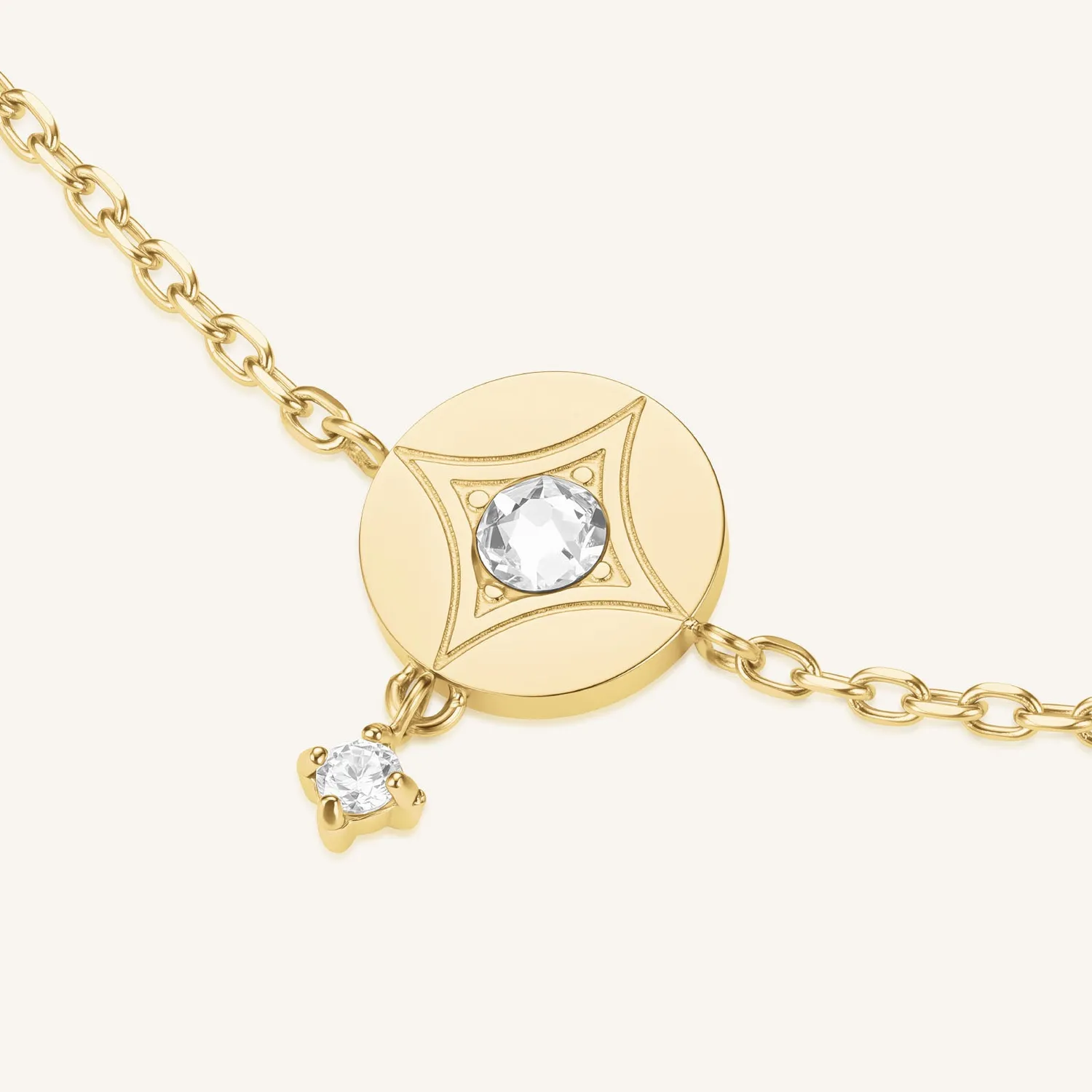 Rosefield Star Coin Bracelet armbånd gull/sølv