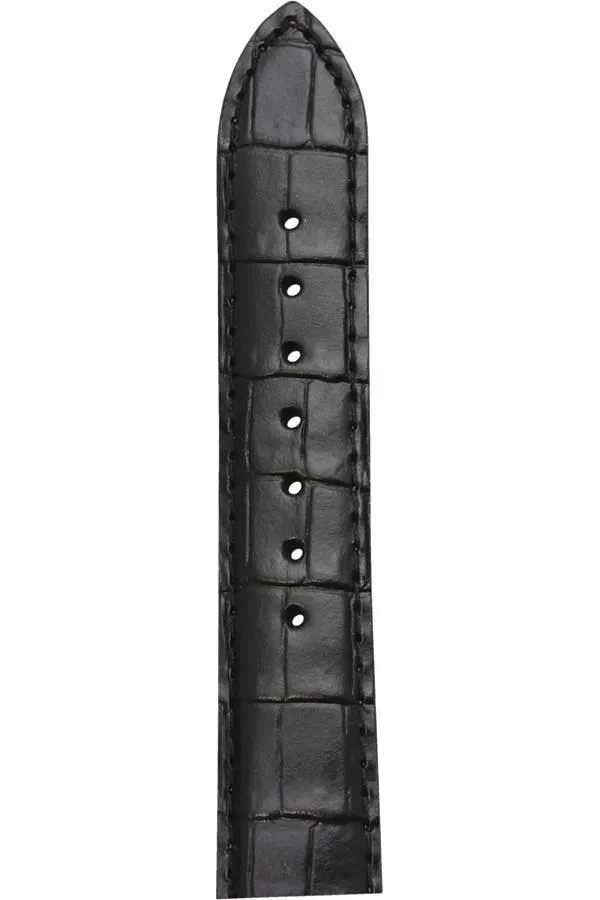 Perfekt Ur Charleston BLACK 18MM klokkerem svart 18 mm skinn
