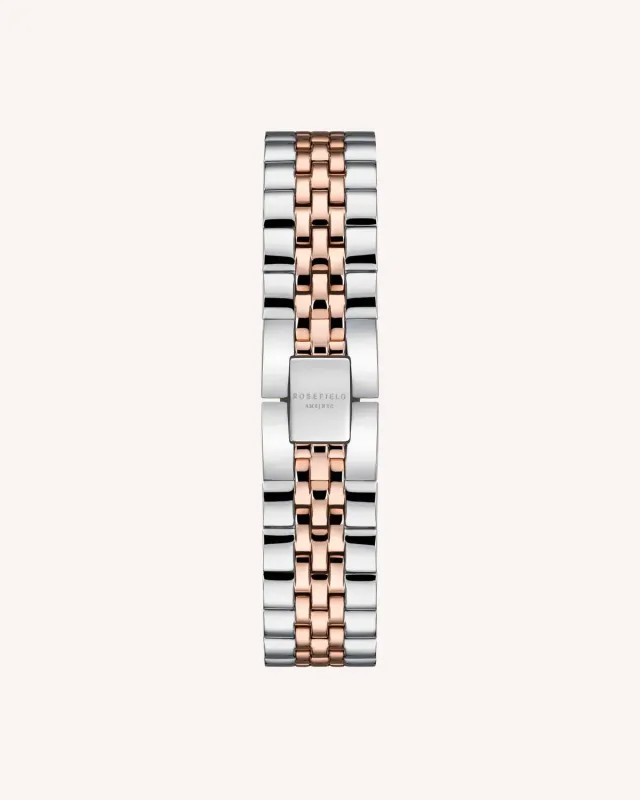 Rosefield Silver - rose gold Strap lenke 14 mm sølv roségull
