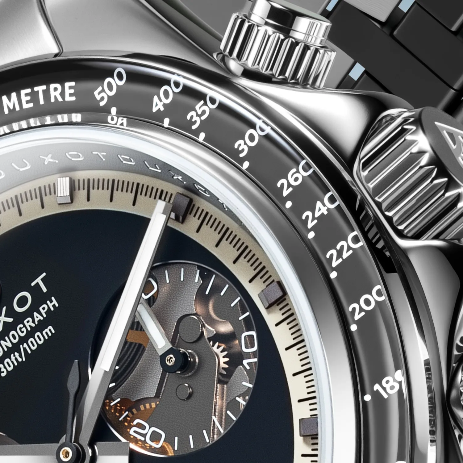 Duxot Accelero Luminara Limited Edition kronografklokke Autumn Glow