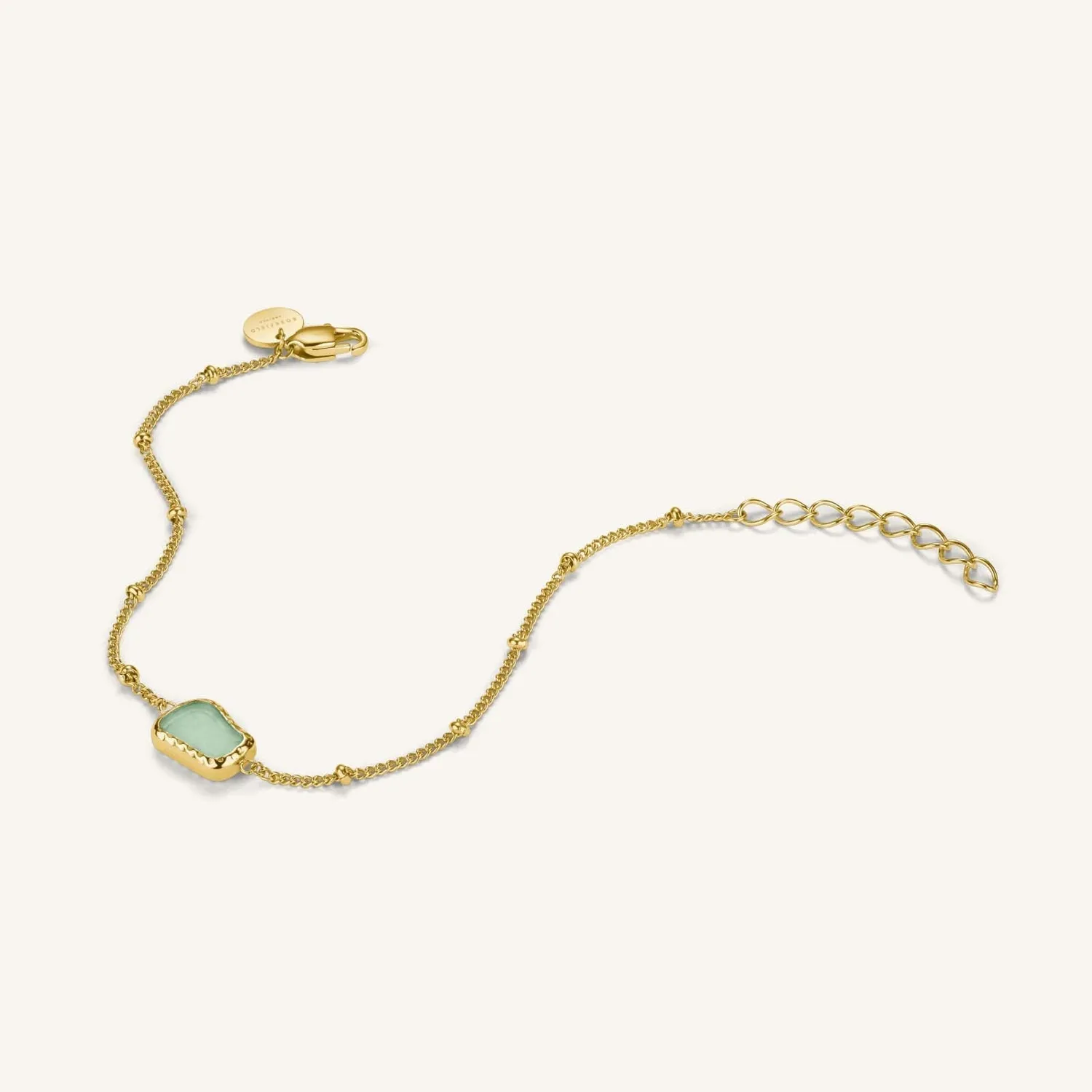 Rosefield Organic Gemstone Bracelet armbånd aventurin justerbart