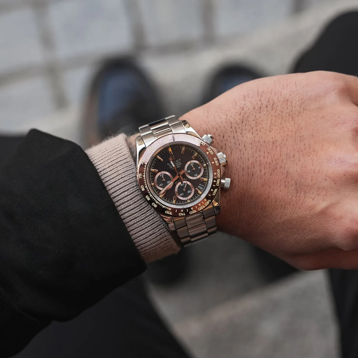 Duxot Accelero DX-2065 kronograf Chestnut Brown 40 mm