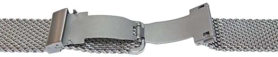 Perfekt Ur MESHLENKE 18MM FOLDELÅS klokkerem 18 mm lær