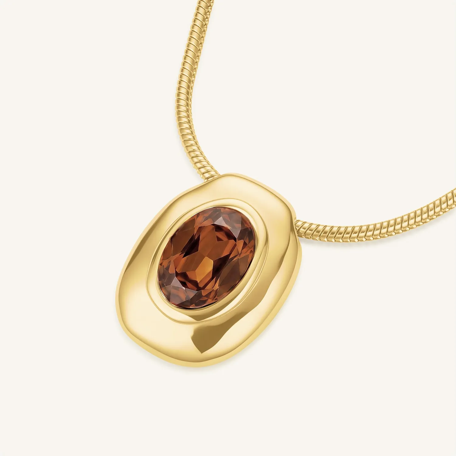 Rosefield Essentials Molten Necklace halskjede gull