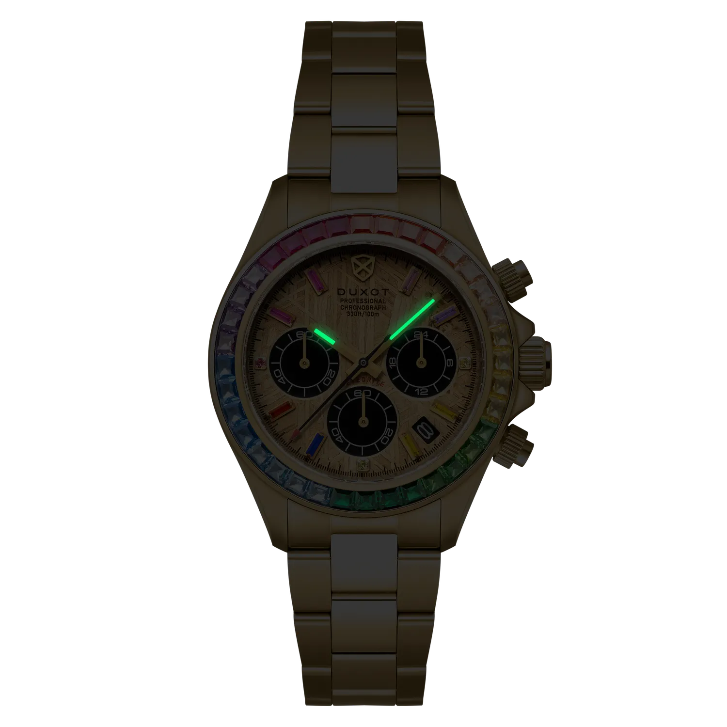 Duxot Accelero Meteorite klokke Gold Meteorite 39 mm