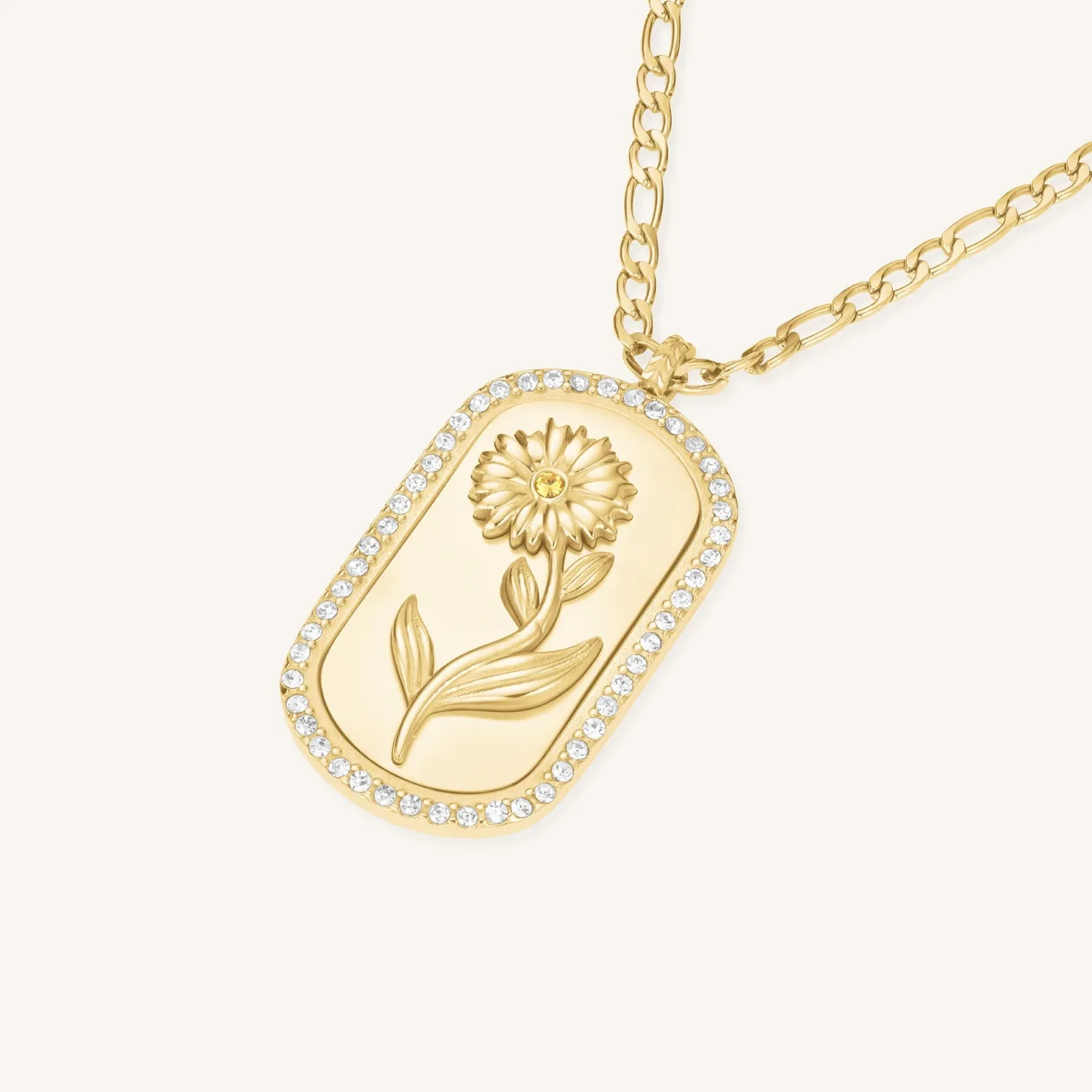 Rosefield Daisy Amulet halskjede gull 65–69 cm