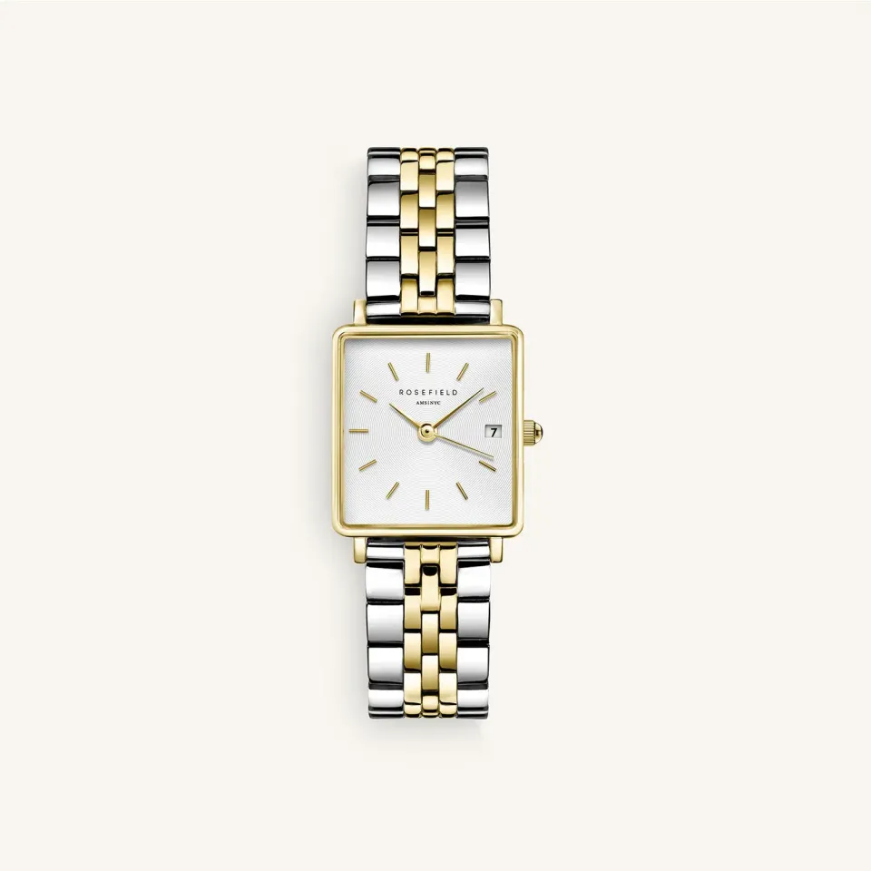 Rosefield Boxy XS klokke tofarget 22 mm lenke