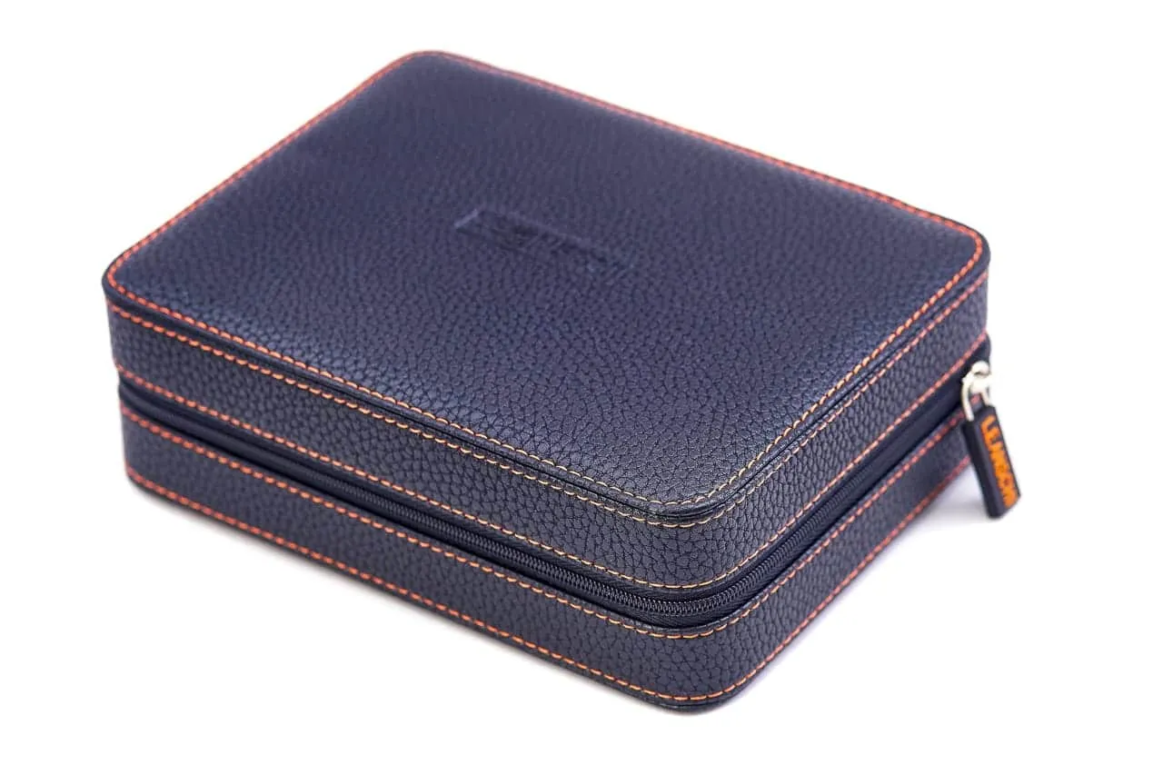 Leanschi ZIP-pouch 4 klokker svart PU