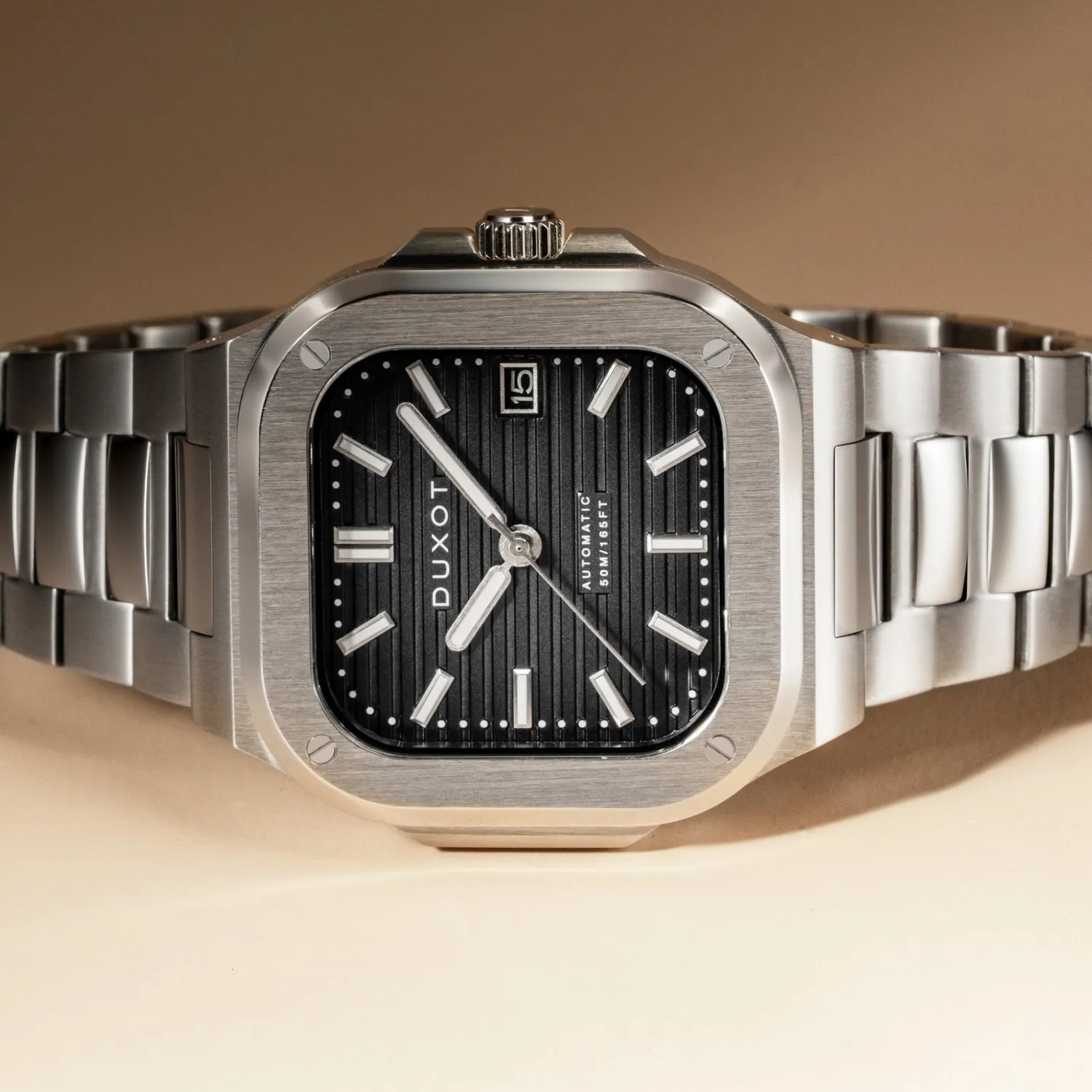 Duxot Quadrata Automatic Midnight Black klokke 42 mm