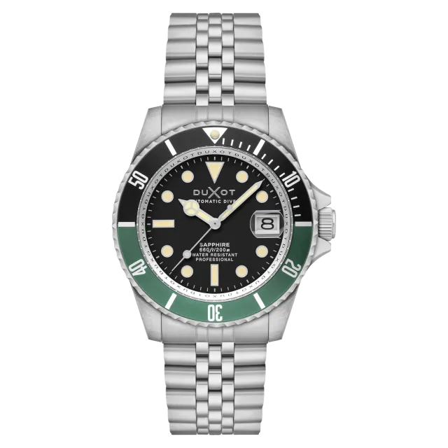 Duxot Atlantica Diver Automatic Pitch Black dykkerklokke