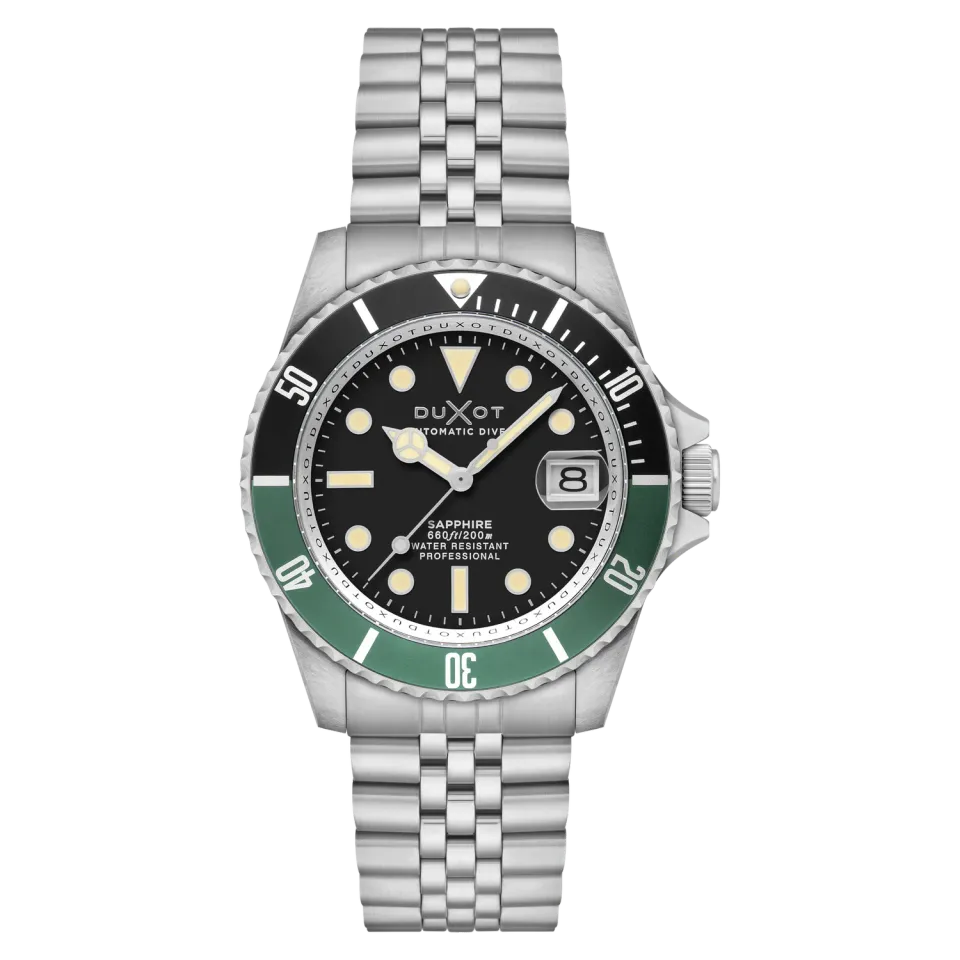 Duxot Atlantica Diver Automatic Pitch Black dykkerklokke