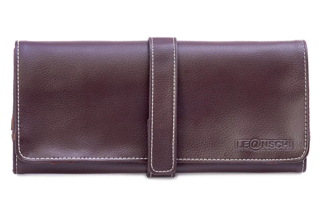 Leanschi Soft klokkerull for 8 klokker brun PU
