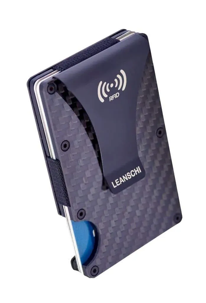 Leanschi Tech-Wallet kortholder svart karbonfiber