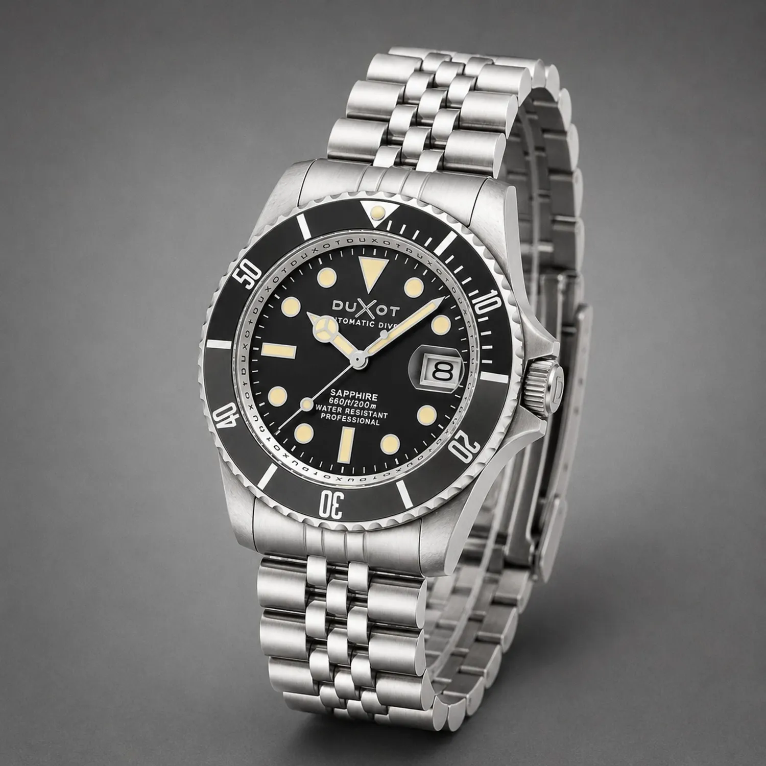 Duxot Atlantica Diver Automatic Charcoal Grey dykkerklokke