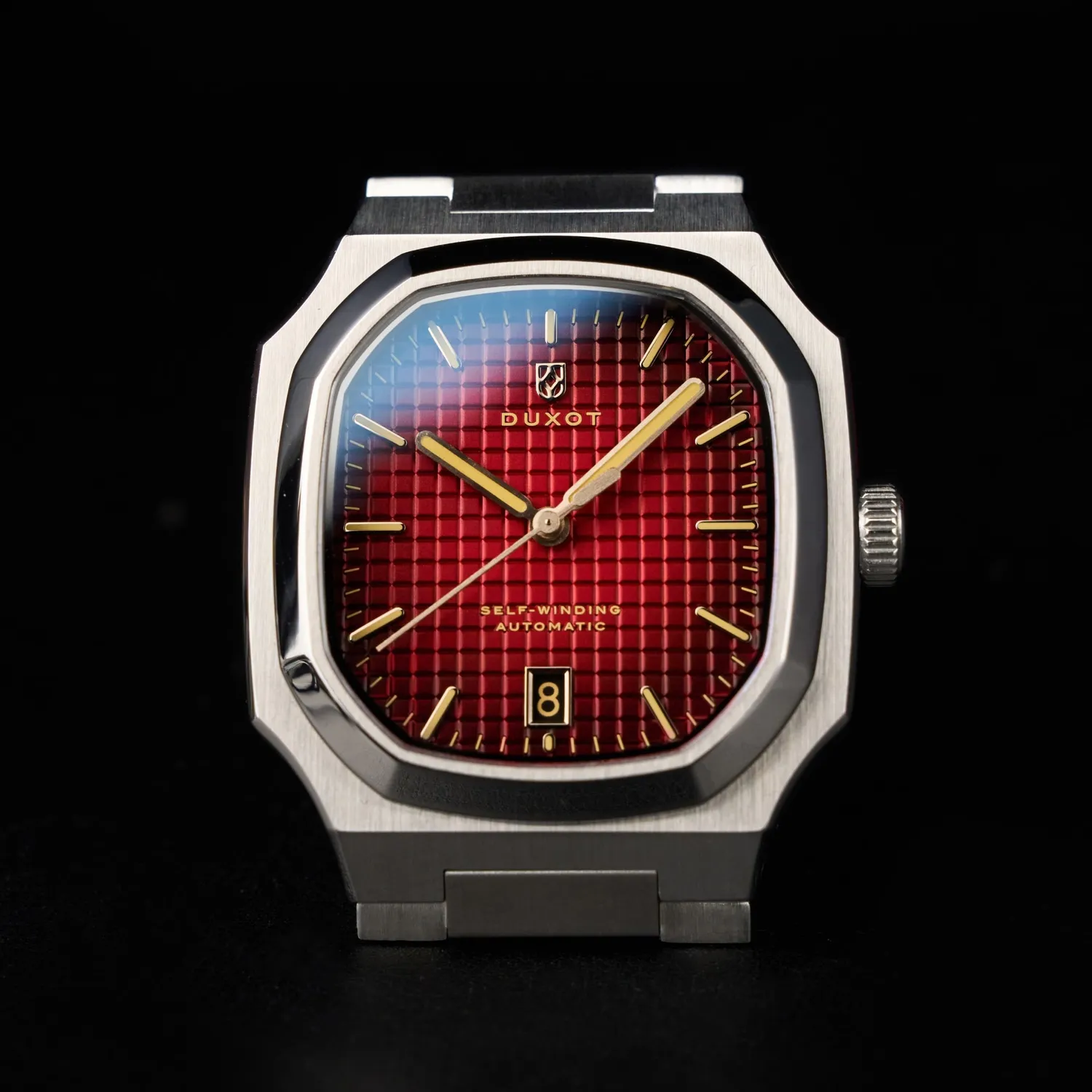 Duxot Colmar Burgundy automatisk klokke 38 mm