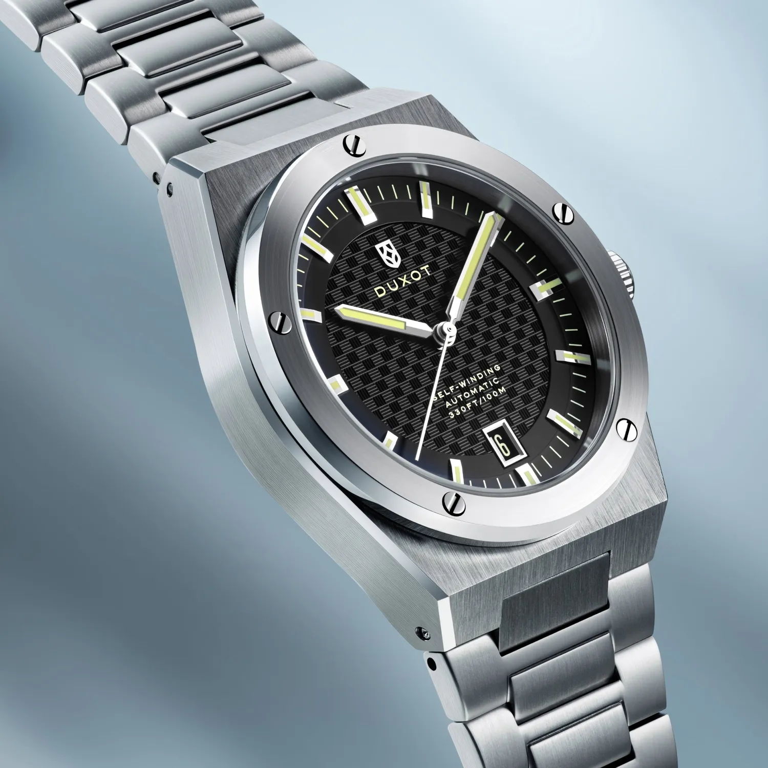 Duxot Bastia Automatic klokke 40 mm svart 10 ATM
