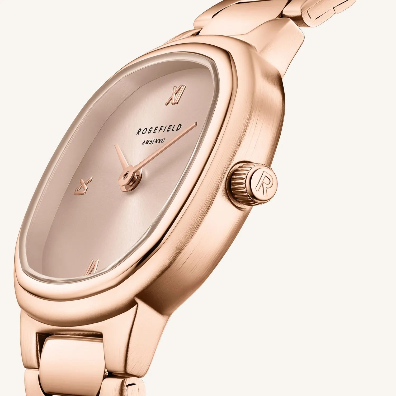 Rosefield Gaia XS Rose Gold klokke 25 mm uten gravering