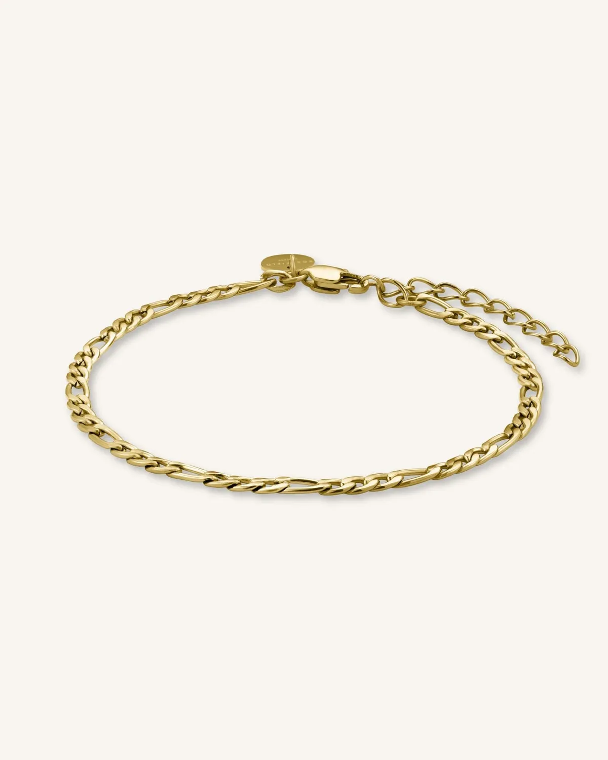 Rosefield Contemporary Figaro Bracelet armbånd gull 16,5–19,5 cm