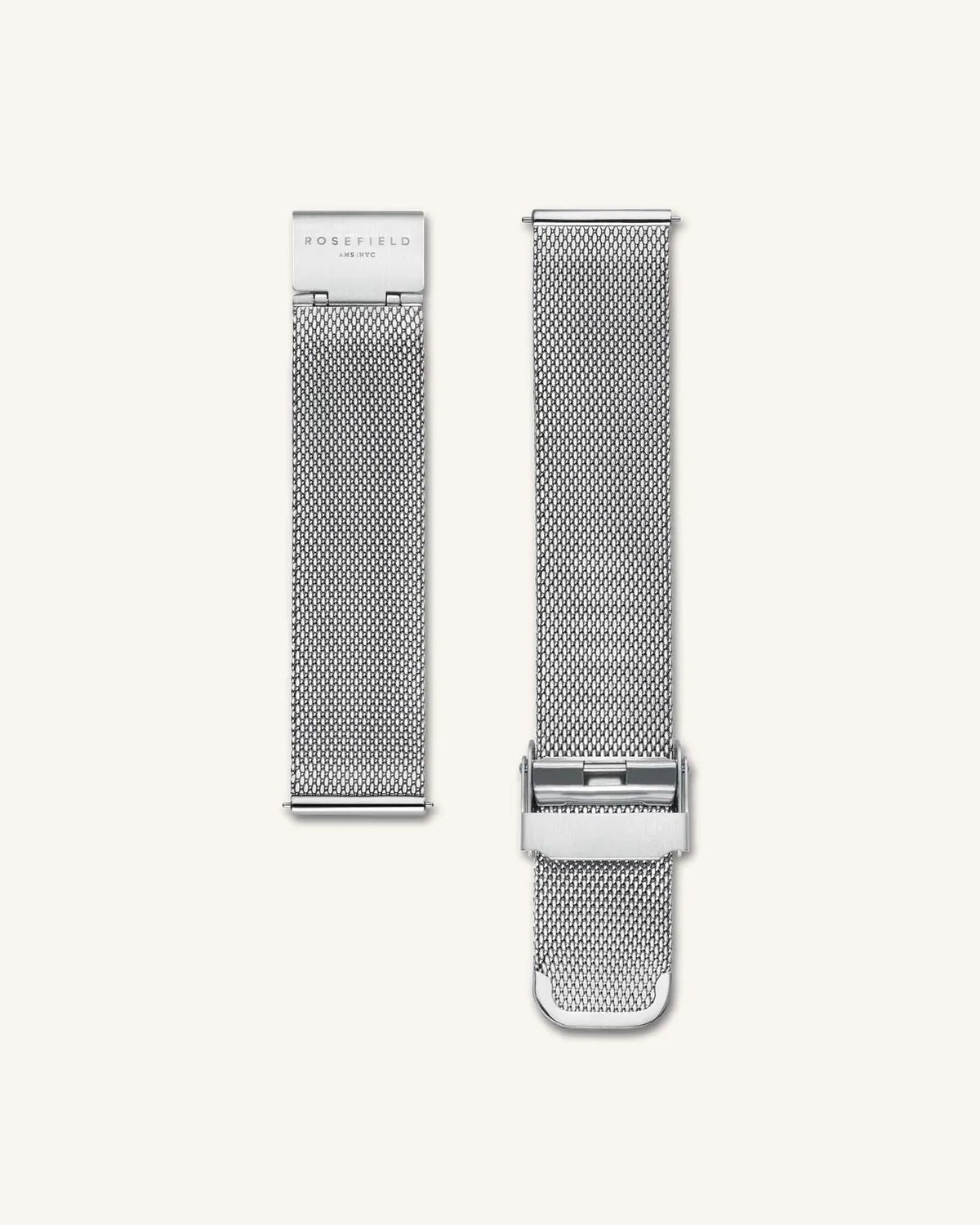 Rosefield Tribeca klokke 33 mm sølv mesh