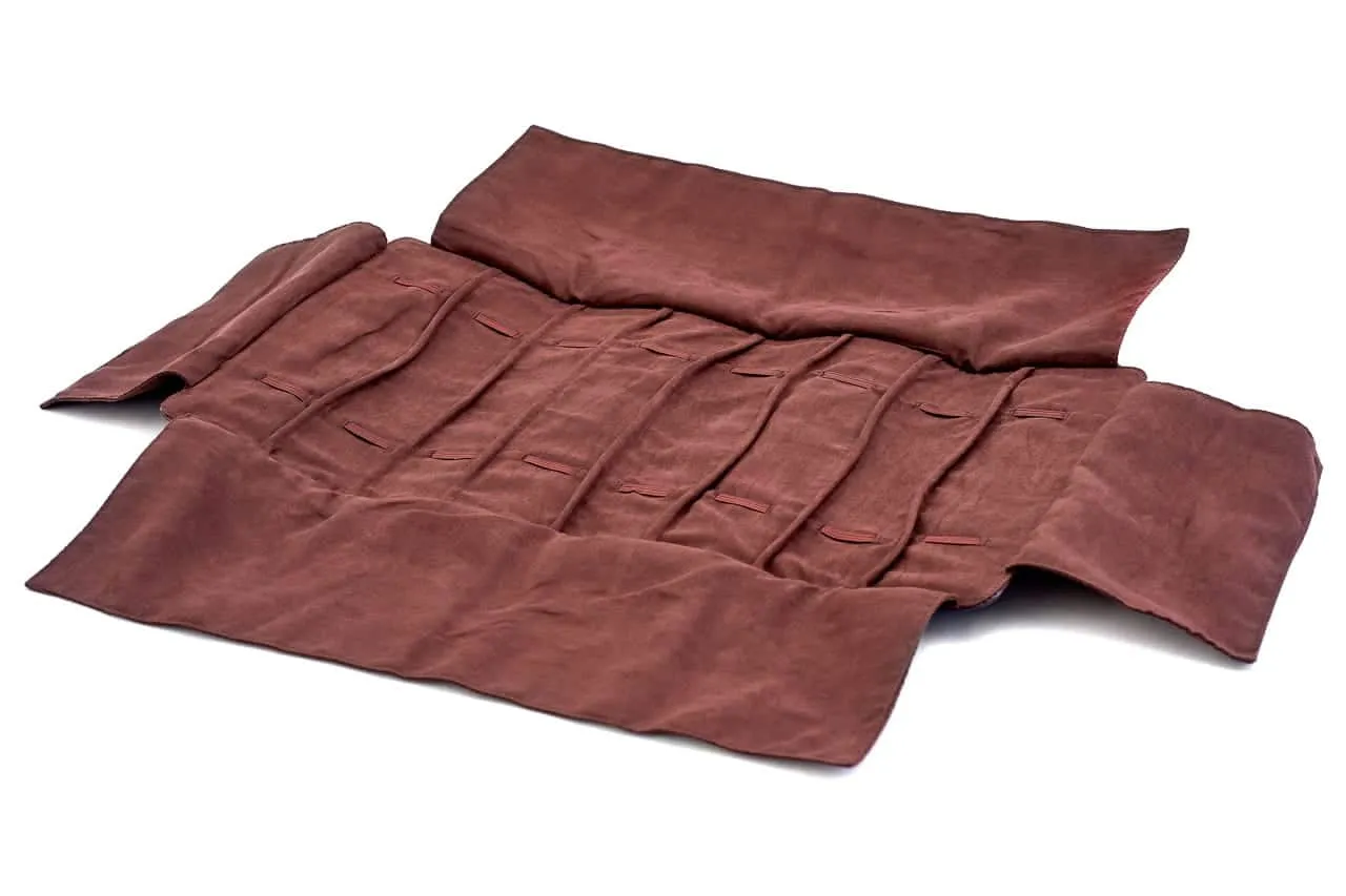 Leanschi Soft klokkerull for 8 klokker brun PU