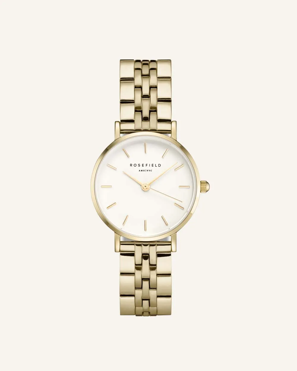 Rosefield Small Edit Gold Strap klokkerem 12 mm gullfarget stål