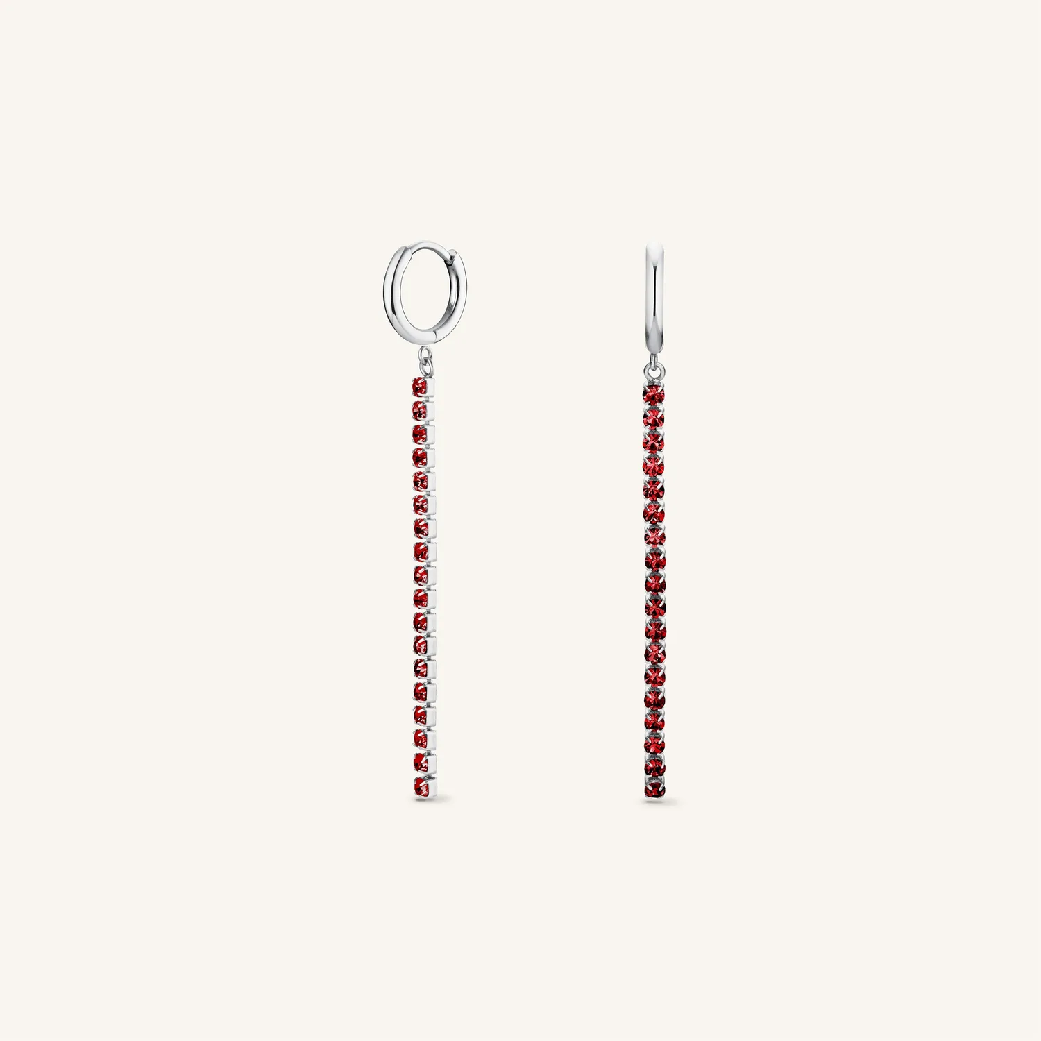 Rosefield Essentials Tennis Earrings øreringer gull og sølv