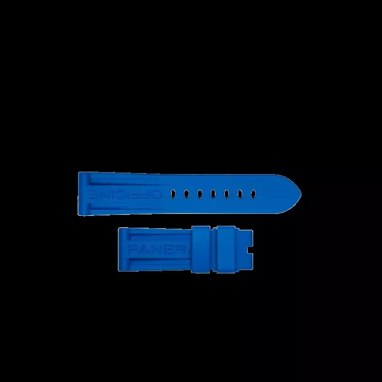 Perfekt Ur RUBBER STRAP LIGHT BLUE STD 24/22 PIN BUCKLE gummirem 24/22 lys blå