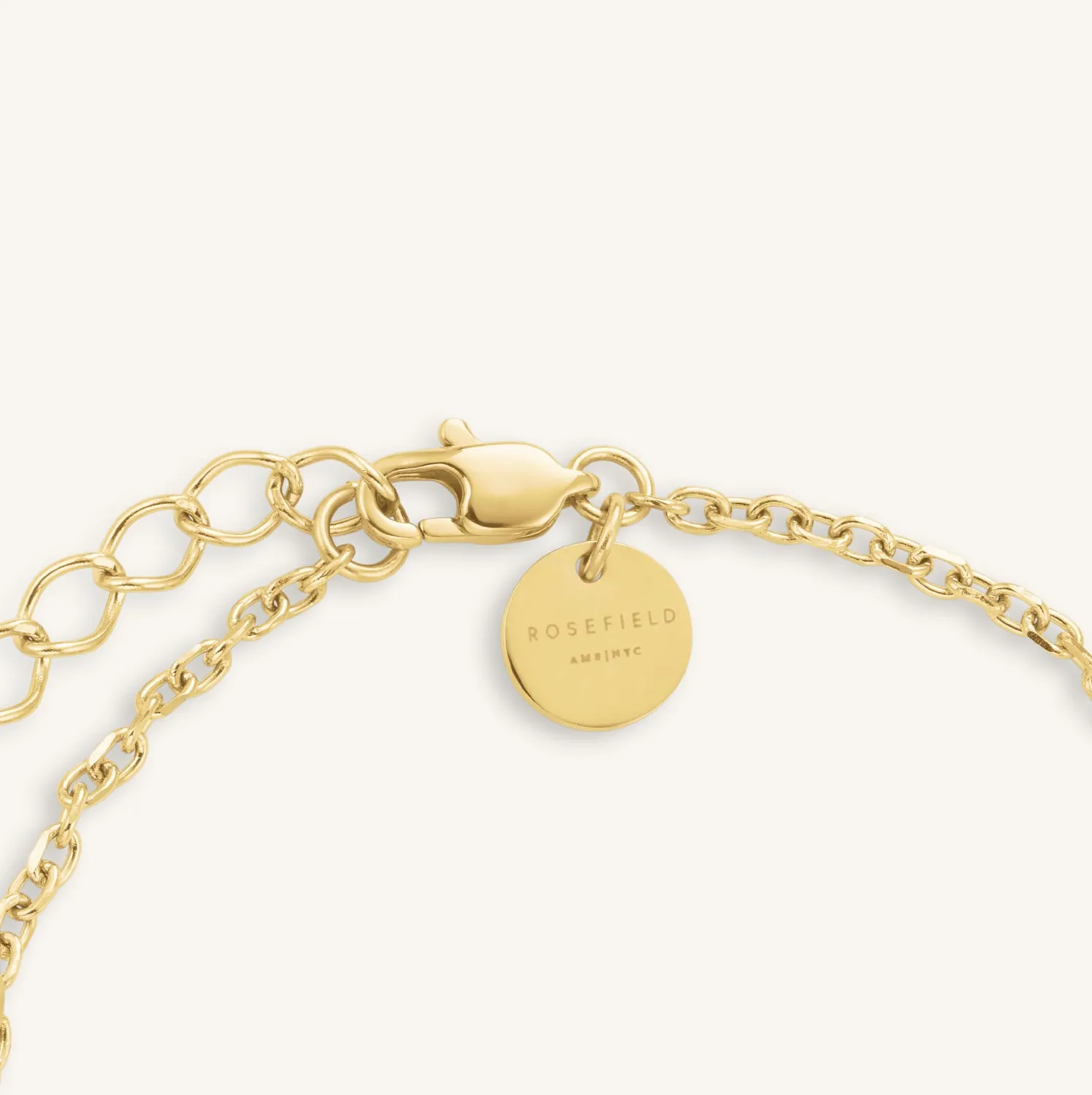 Rosefield Charms Bracelet armbånd gull justerbart