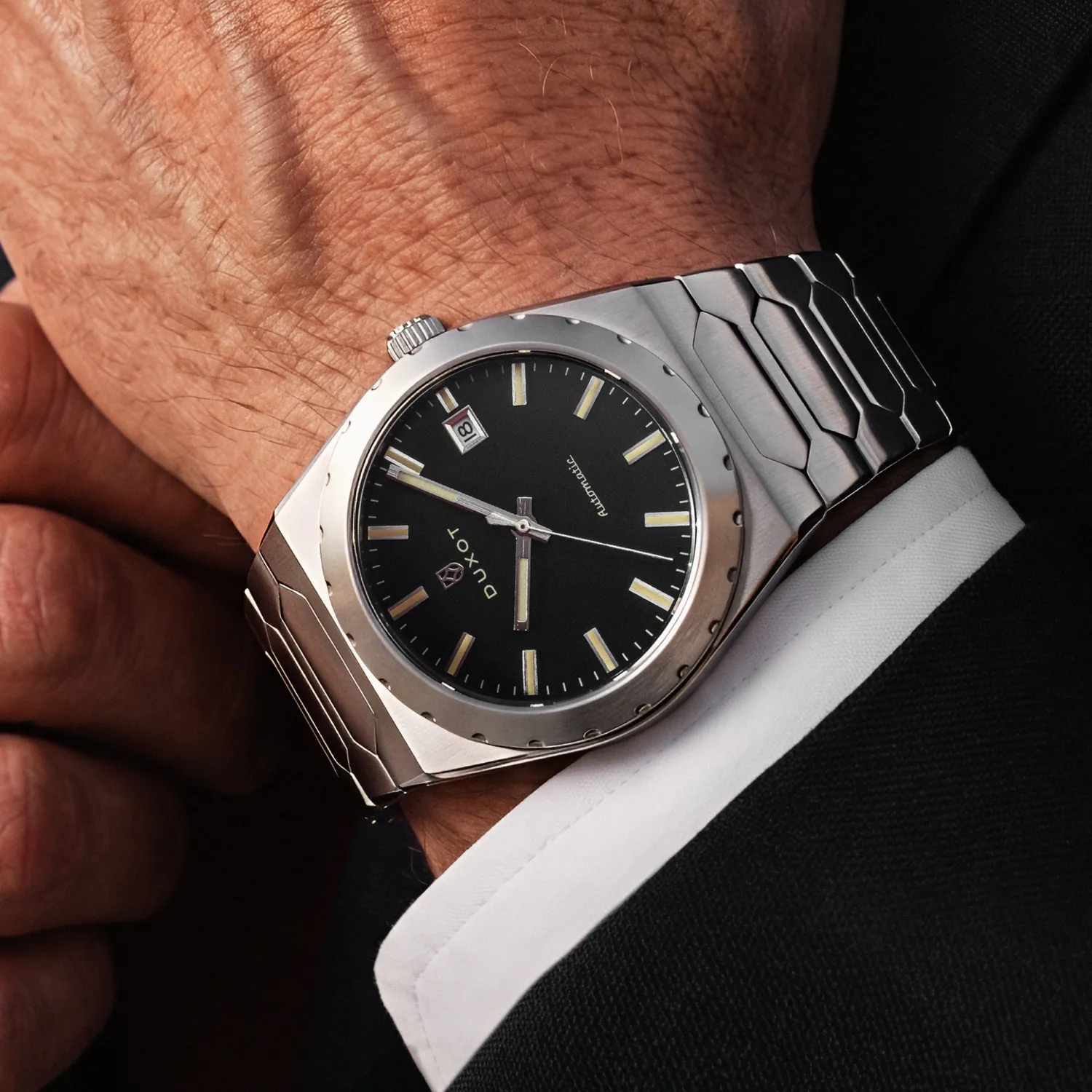 Duxot Taranto Ebony Glint klokke svart 37 mm