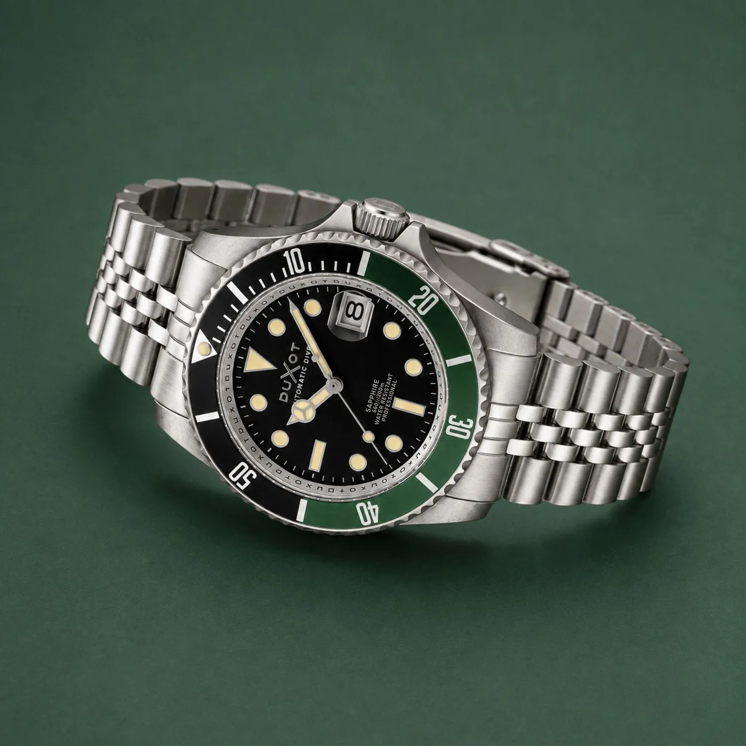 Duxot Atlantica Diver Automatic Pitch Black dykkerklokke