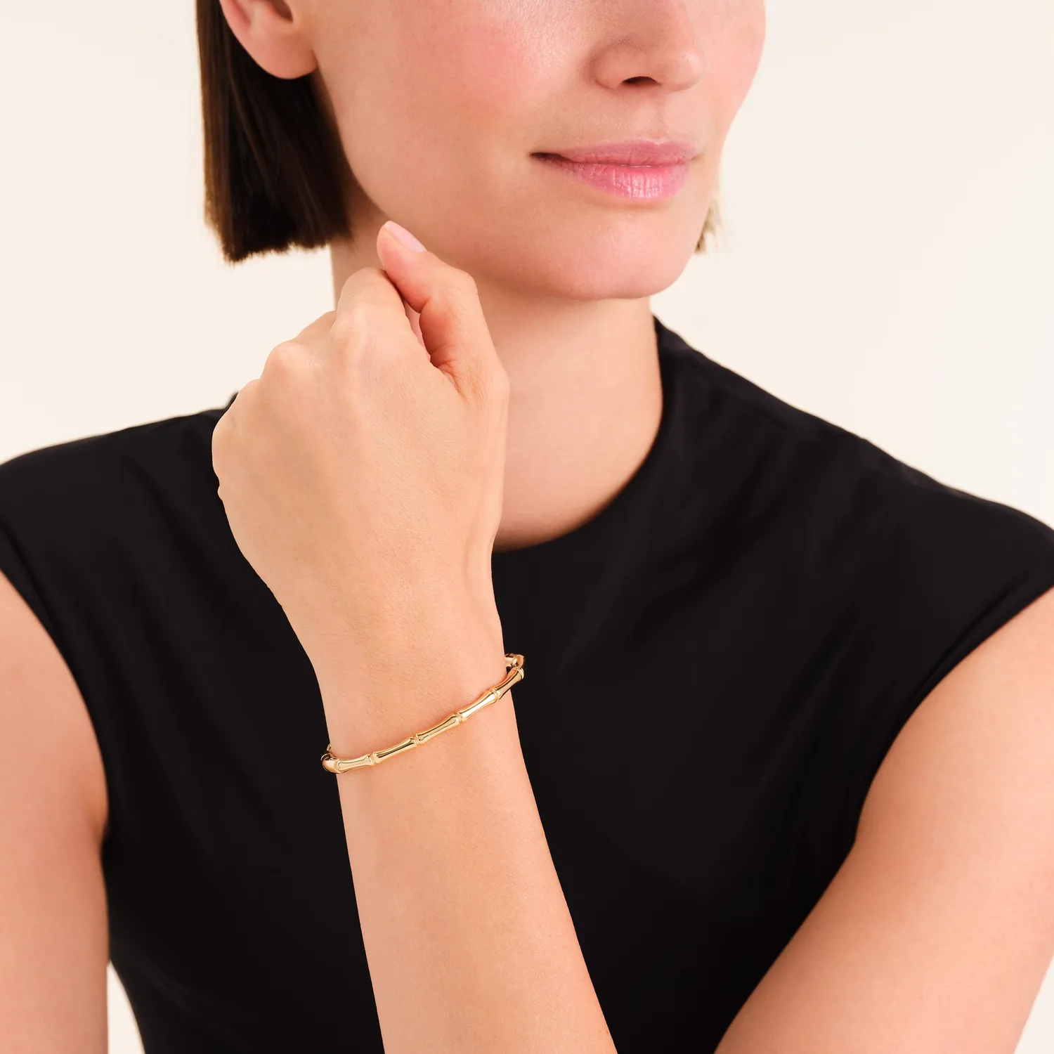 Rosefield Essentials Statement Bangle armring gullbelagt