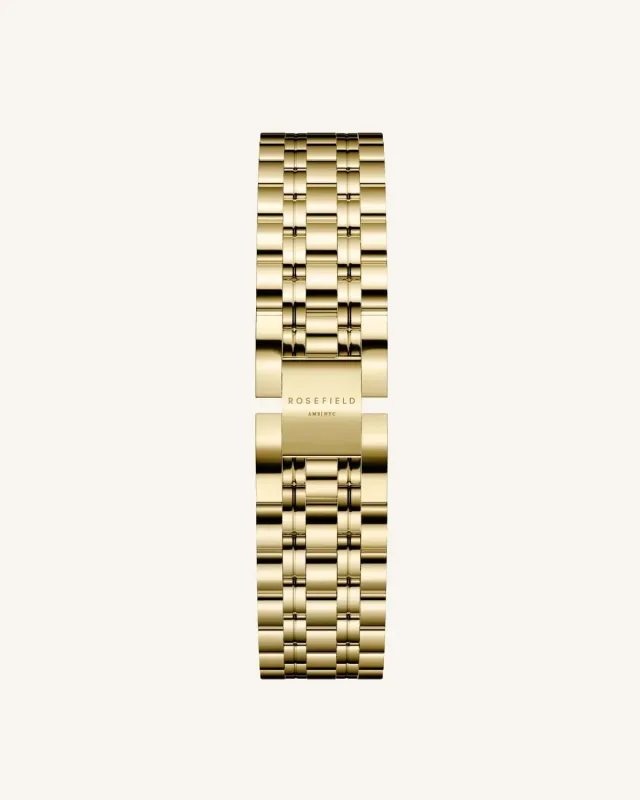 Rosefield Gold Steel Strap klokkerem gull 22 mm