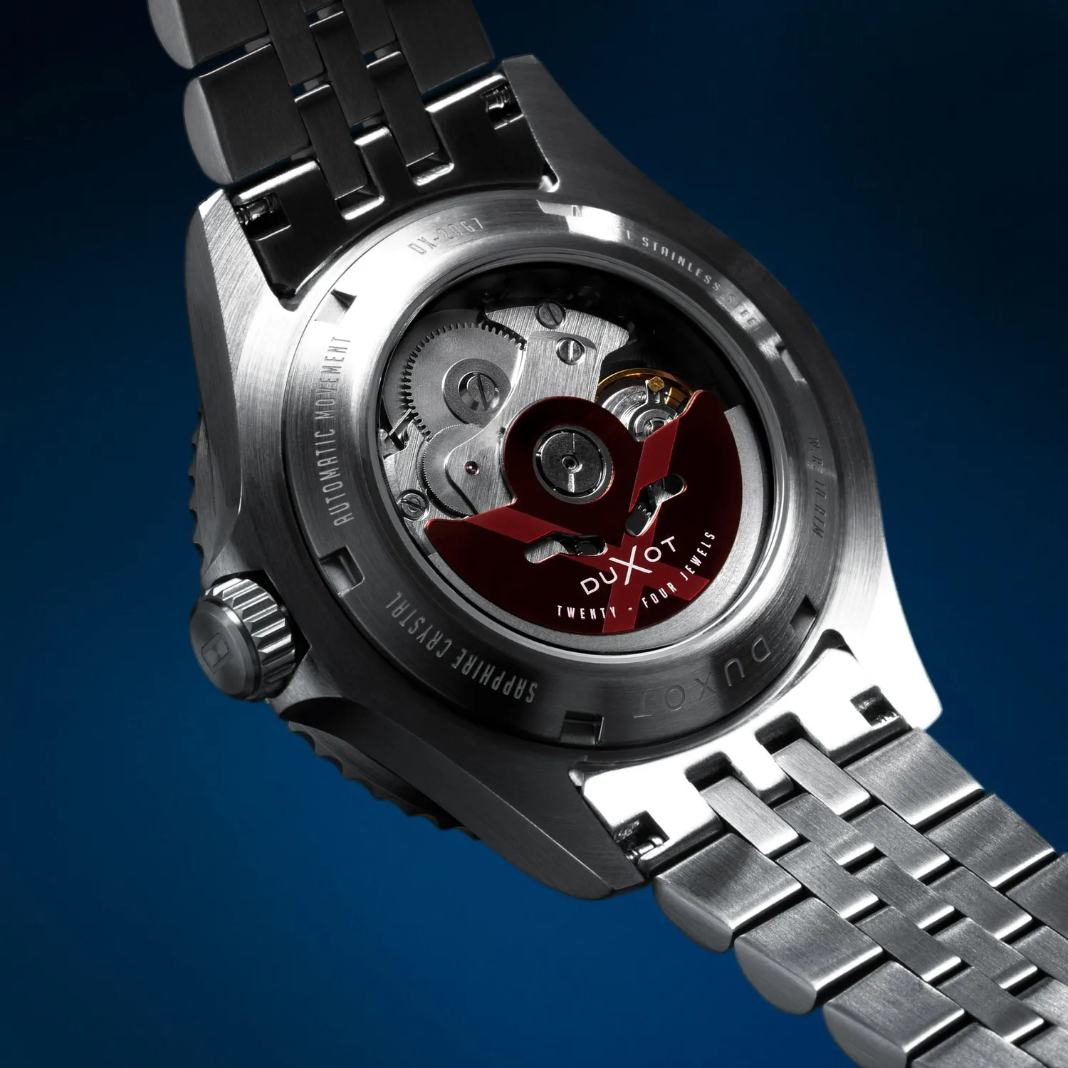 Duxot Atlantica Skeleton Diver Automatic Sunset Purple klokke 100 m
