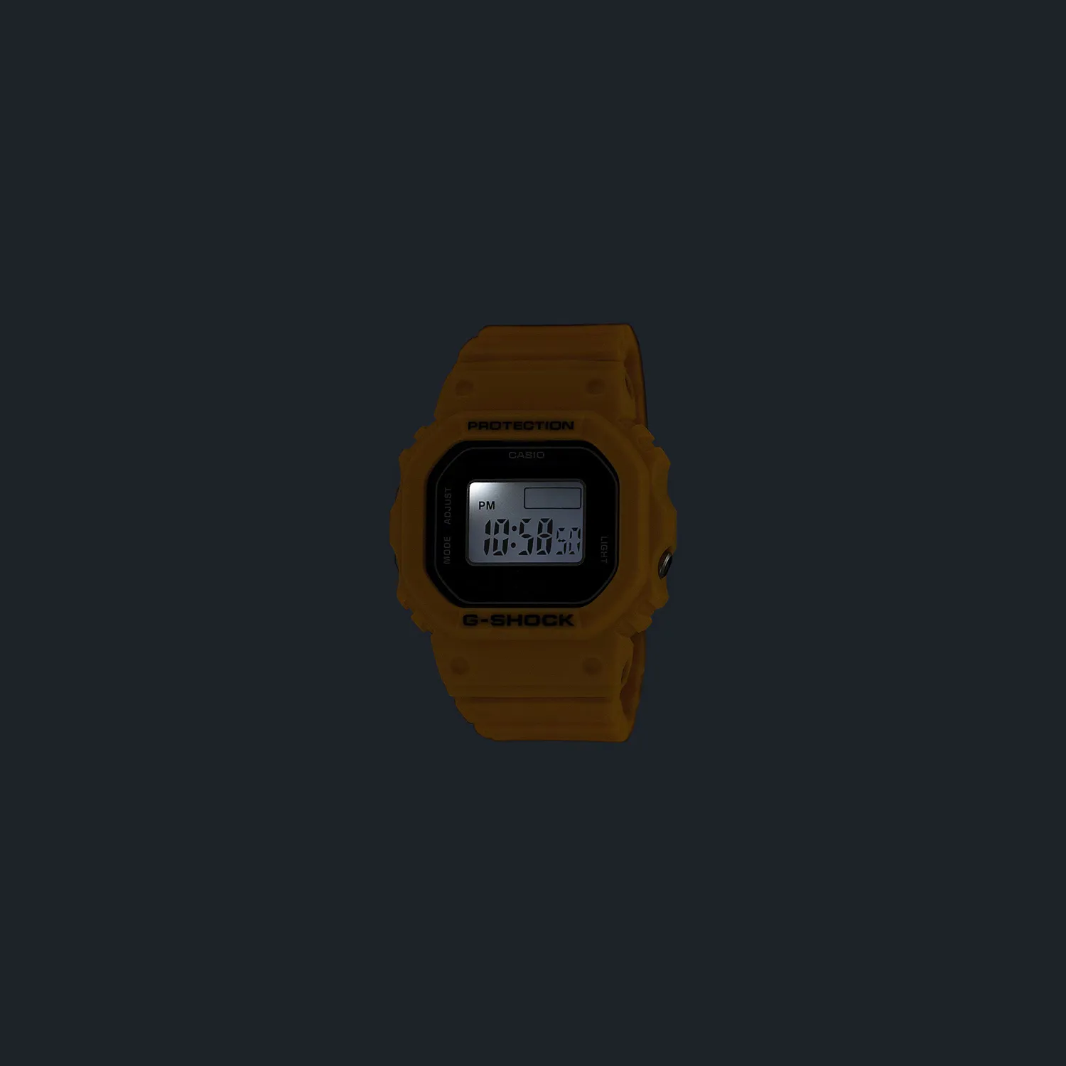 Casio G-SHOCK Nano DWN-5600-9ER klokke 20 mm gul