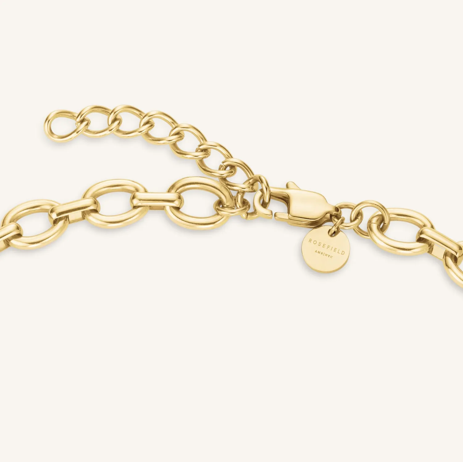 Rosefield Essentials Multi Drop Necklace halskjede sølv og gull
