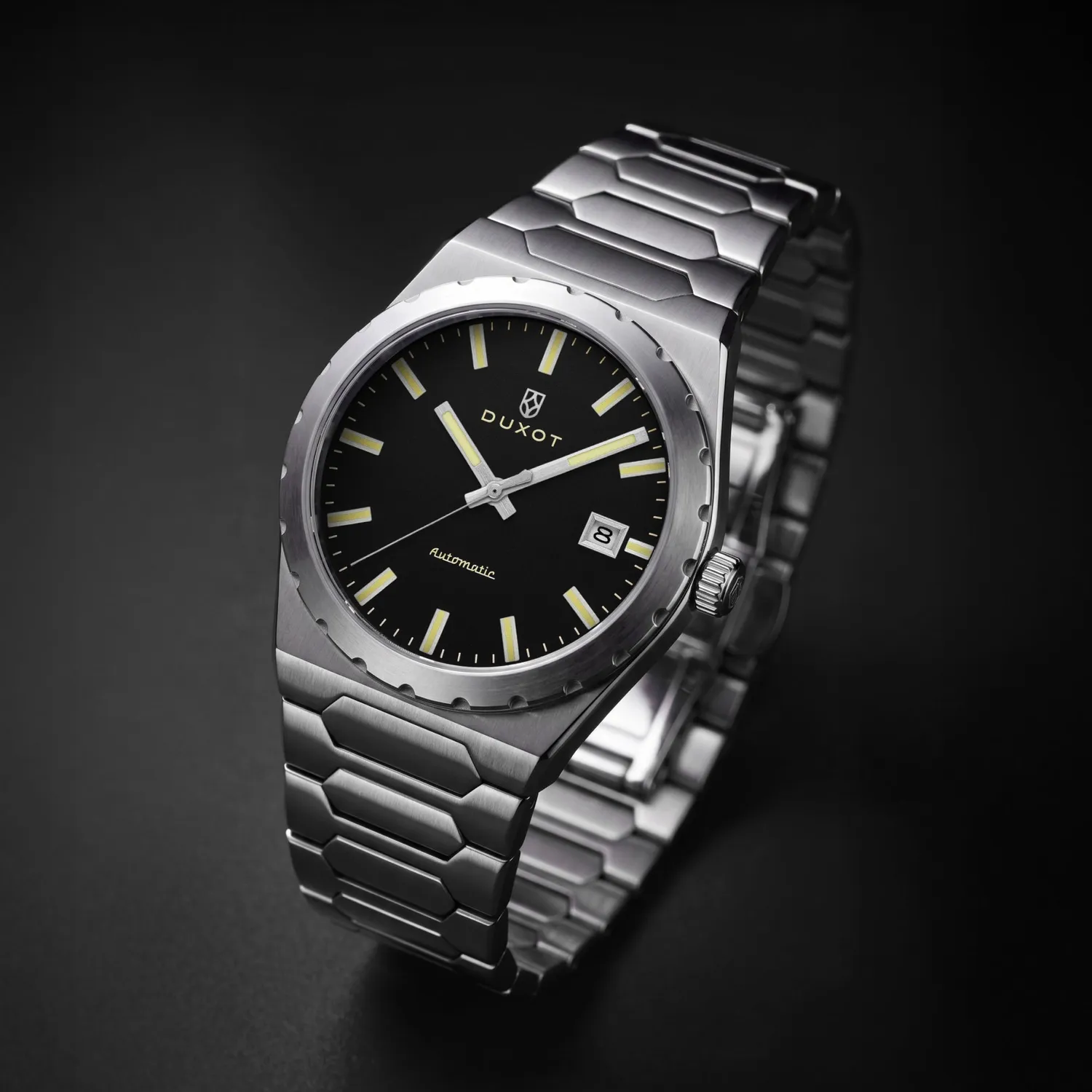 Duxot Taranto Ebony Glint klokke svart 37 mm
