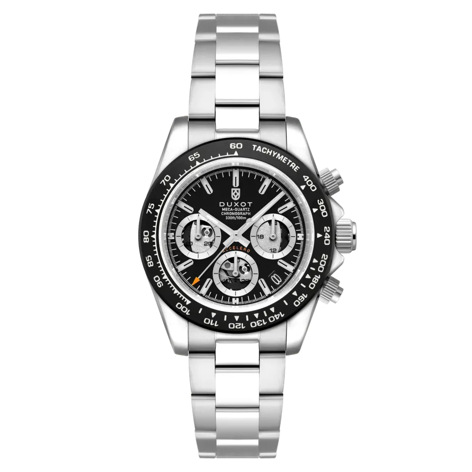 Duxot Accelero Compax Skeleton Edition kronografklokke Carbon Twilight