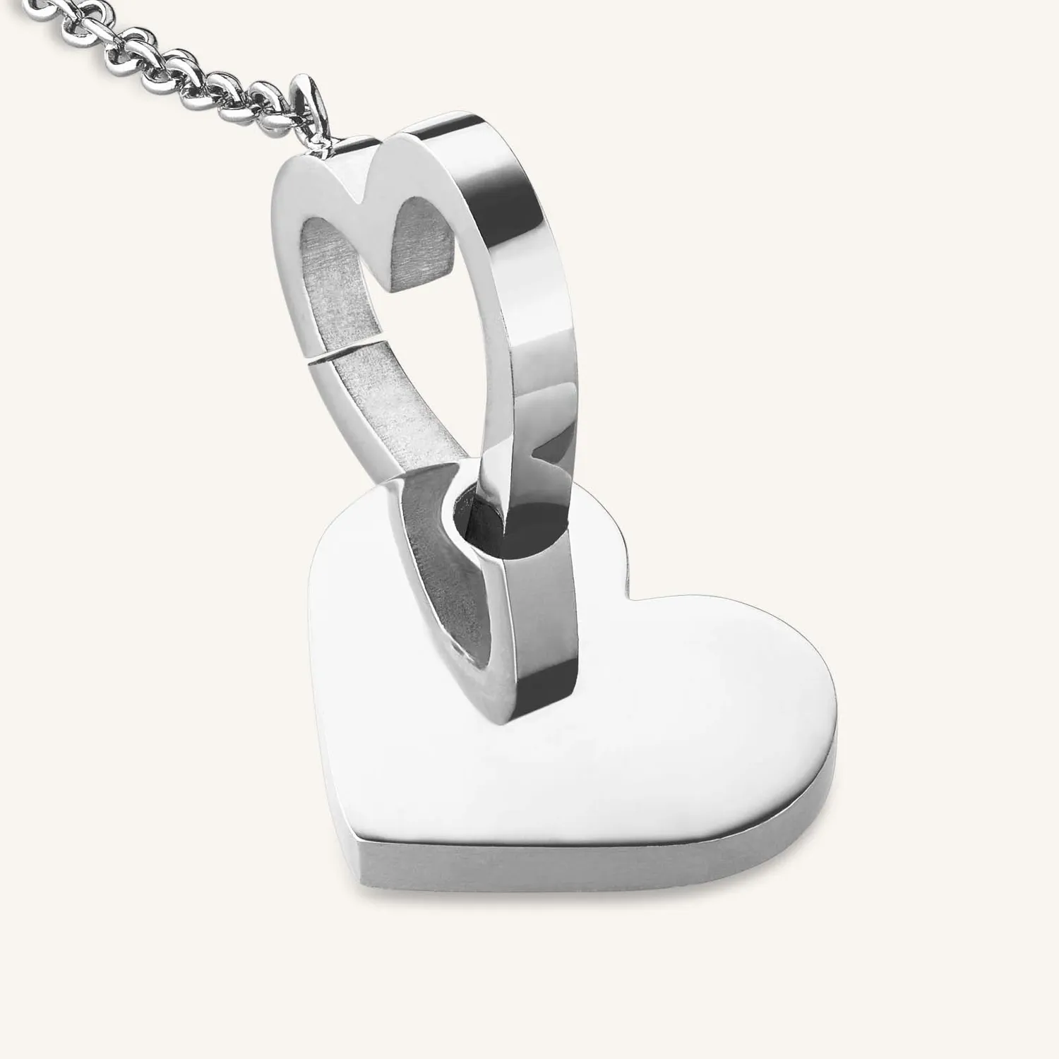 Rosefield Double Heart Earrings øredobber gull og sølvbelagt stål