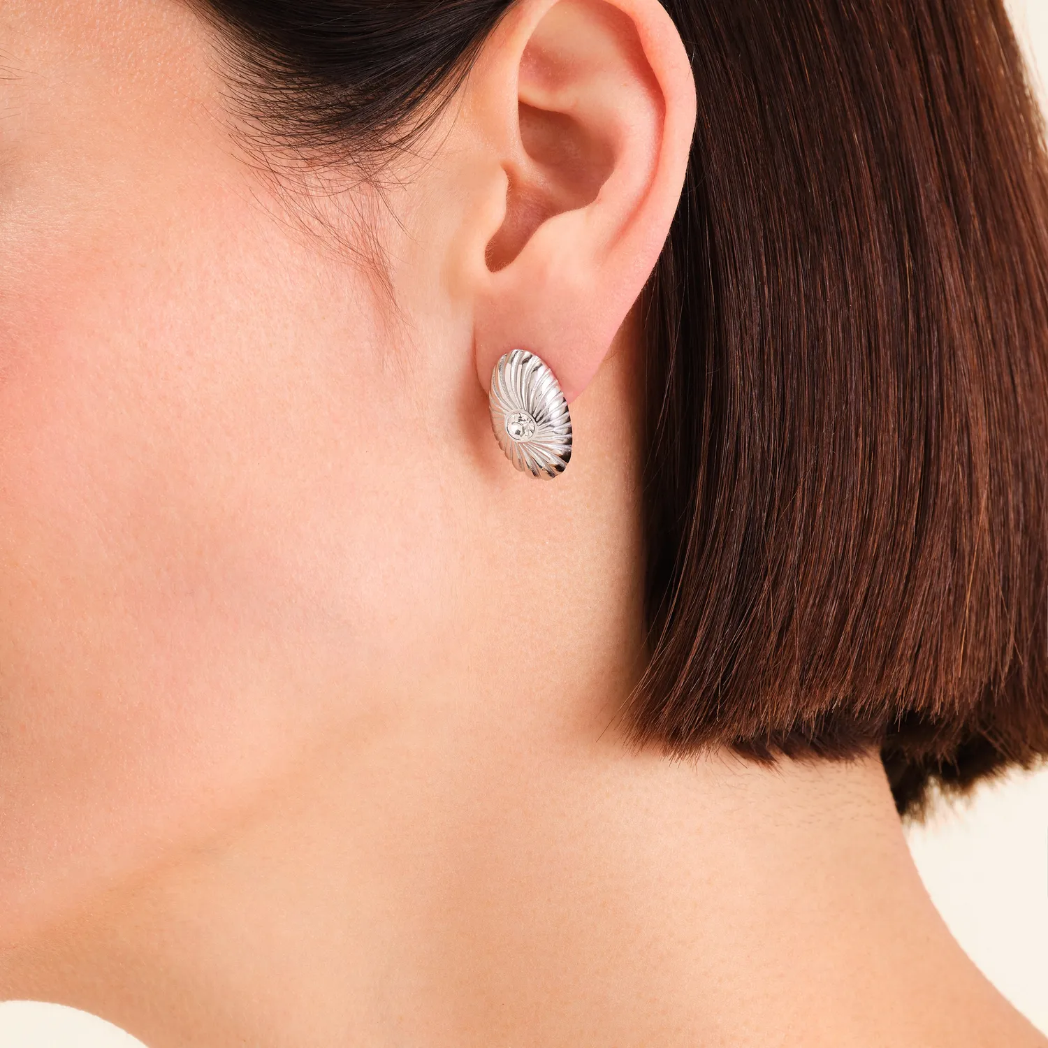 Rosefield Essentials Solitaire Earrings øredobber gull og sølv