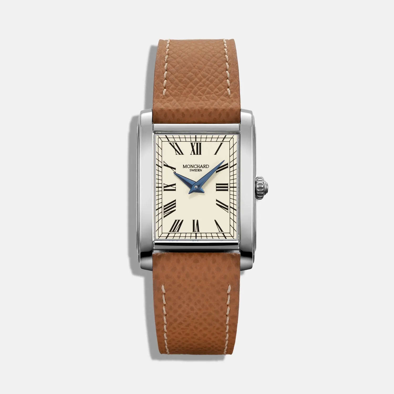MonChard Vintage White on Strap klokke svart rem 24,9 mm