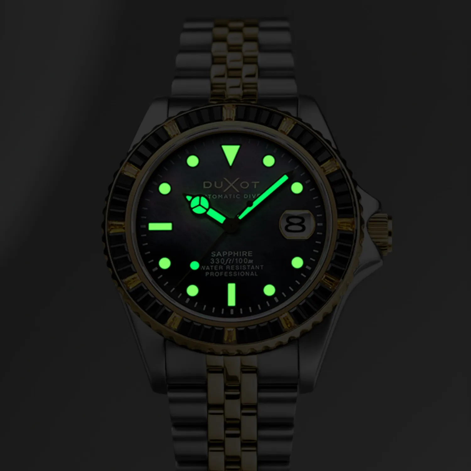 Duxot Atlantica 40 Rainbow Automatic Black Mop klokke